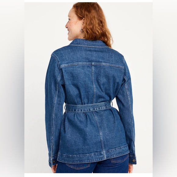 Old Navy Tie-Waist Jean Utility Jacket - Picture 4 of 12